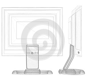 Schematic view of an LCD wireframe photo