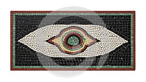 Scheme and geometric pattern create a visually striking symmetric