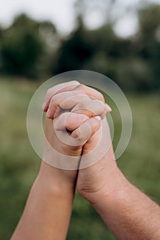 Scheme of handshaking and distancing in psychology and the science of body