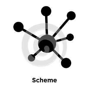 Scheme icon vector isolated on white background, logo concept of