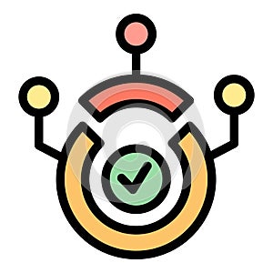 Scheme relationship icon vector flat