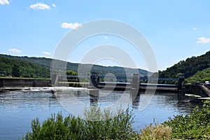 Schengen, Luxembourg - 07 11 2023: River Lock Apach (F) - Schengen (Lux)