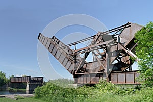 Scherzer Rolling Lift Bascule Train Bridge