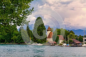 Scherzligen Church in Thun, Switzerland