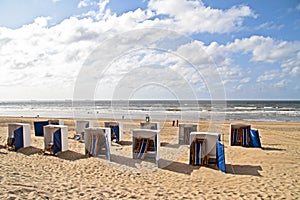 Scheveningen beach in the Netherlands photo