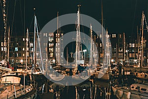 Scheveningen harbour in The Hague at Christmas