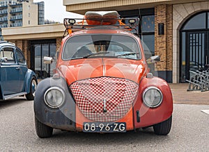 Vintage customized Volkswagen Beetle from 1973 at The Aircooled classic car show