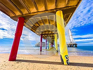 Scheveningen Strand, The Pier beach and promenade in The Hague, Netherlands