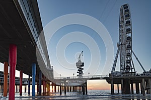 Scheveningen sunset silhouette