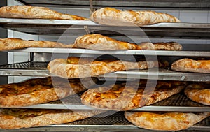Schiacciata is a kind of bread made in Tuscany, Italy