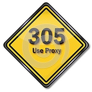 Computer sign 305 use proxy