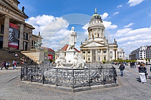 Schiller monument on Gendarmenmarkt, Berlin, Germany