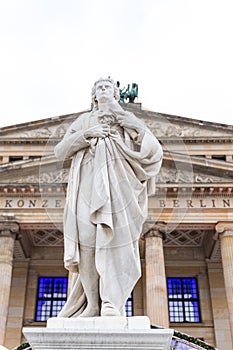 Schiller Monument in Gendarmenmarkt, Berlin, Germany