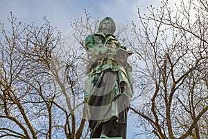 Schiller Monument on the Schiller square in Mainz