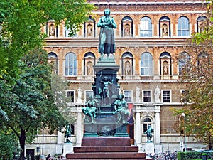 Schiller monument or Statue of Johann Christoph Friedrich von Schiller Schillerdenkmal, Wien - Vienna, Austria photo