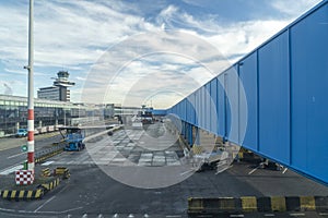 Schiphol airport amsterdam building and operation area