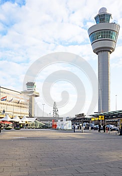 Schiphol airport in Amsterdam Netherlands