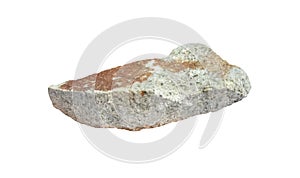 Schist stone or Metamorphic rocks  isolated on white background , clipping path