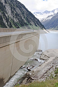 Schlegeis Stausee and ZillergrÃ¼ndl Dam, Austria