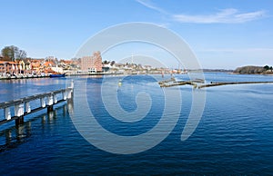 Schlei with herring weir at Kappeln