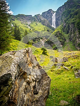 The Schleier waterfall at the Hintersee in Mittersill Salzburg