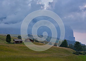 Schlern Massiccio dello Sciliar mountains on the Italian Alps Dolomites