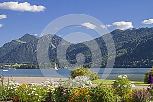 Schliersee - idyllic alpine lake in Upper Bavaria