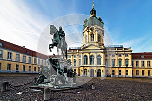 Schloss Charlottenburg statue front view, Germany, Berlin