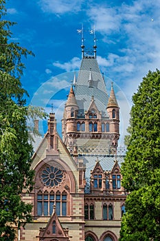 Schloss Drachenburg Castle is a palace in Konigswinter on the Rhine river near the city of Bonn, in Germany