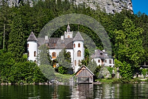 Schloss Grub Castle on the Hallstatter See, Austria photo