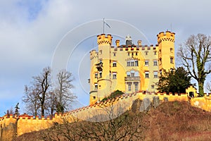 Schloss Hohenschwangau Castle (High Swan County Palace), Fussen, Bavaria, Germany