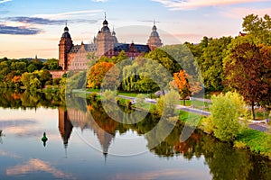 Schloss Johannisburg palace in Aschaffenburg, Germany