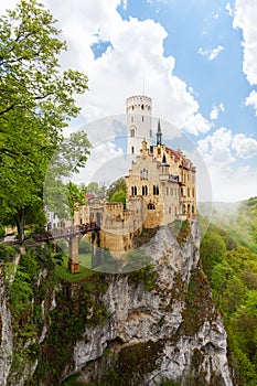 Schloss Lichtenstein castle on the cliff Germany