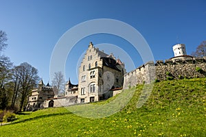 Schloss Lichtenstein Castle Germany Baden-Wuerttemberg Swabian This fairy-tale castle is famous landmark