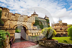 Schloss Lichtenstein gates to castle, Germany
