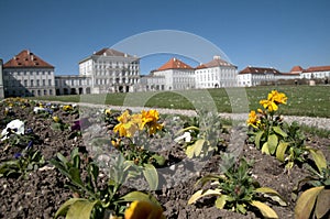 Schloss Nymphenburg in Munich; view of grounds