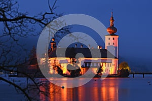 Castle Ort in Orange lights up due to the worldwide UN Women campaign photo