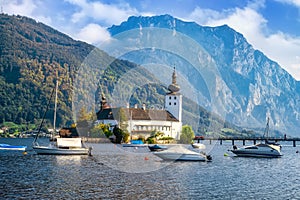 Schloss Ort or Schloss Orth is an Austrian castle situated in the Traunsee lake, in Gmunden