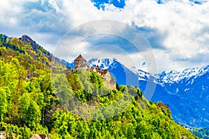 Schloss Vaduz Castle above the town Liechtenstein