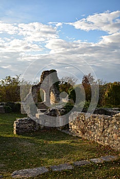 Schlossberg temple ruins in Hungary