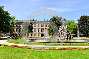 Schlossgarten in the Summer in Erlangen, Germany photo