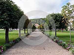 Schlosspark at State Spa or Staatsbad Bad BrÃ¼ckenau