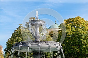 Schlossplatz Fountain in Stuttgart, Germany