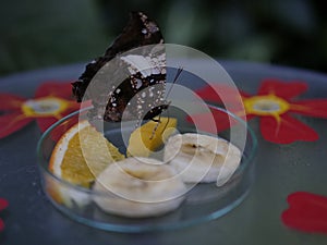 Schmetterling ist am Essen