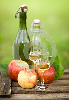 Schnapps and apples