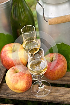 Schnapps and apples