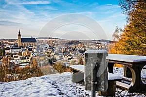 Schneeberg City in East Germany