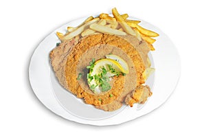 Schnitzel with french fries