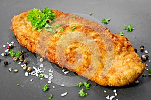 Schnitzel with spices