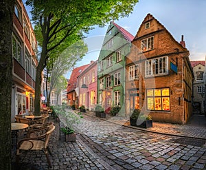 Schnoor - picturesque historic district in Bremen, Germany photo